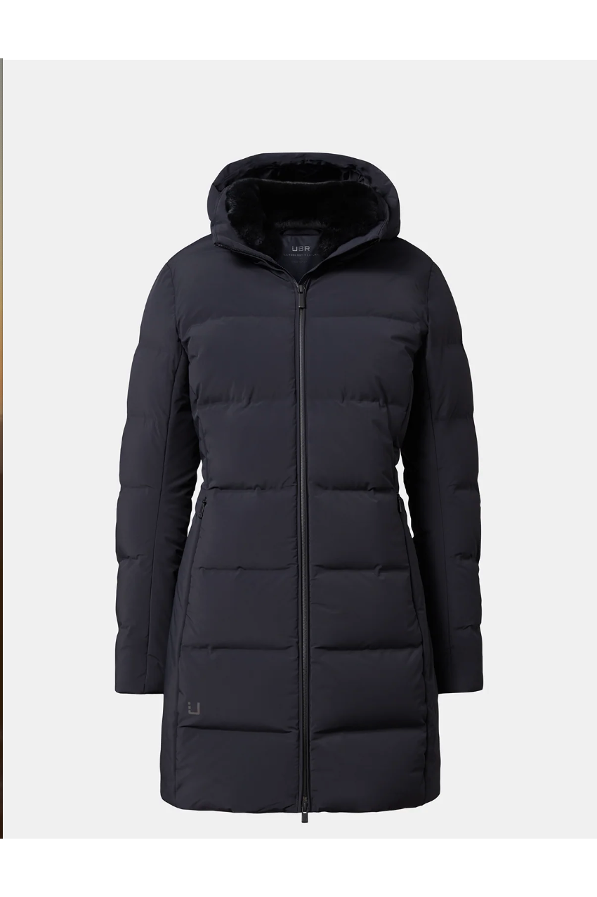 W Enigma Parka Black fur collar