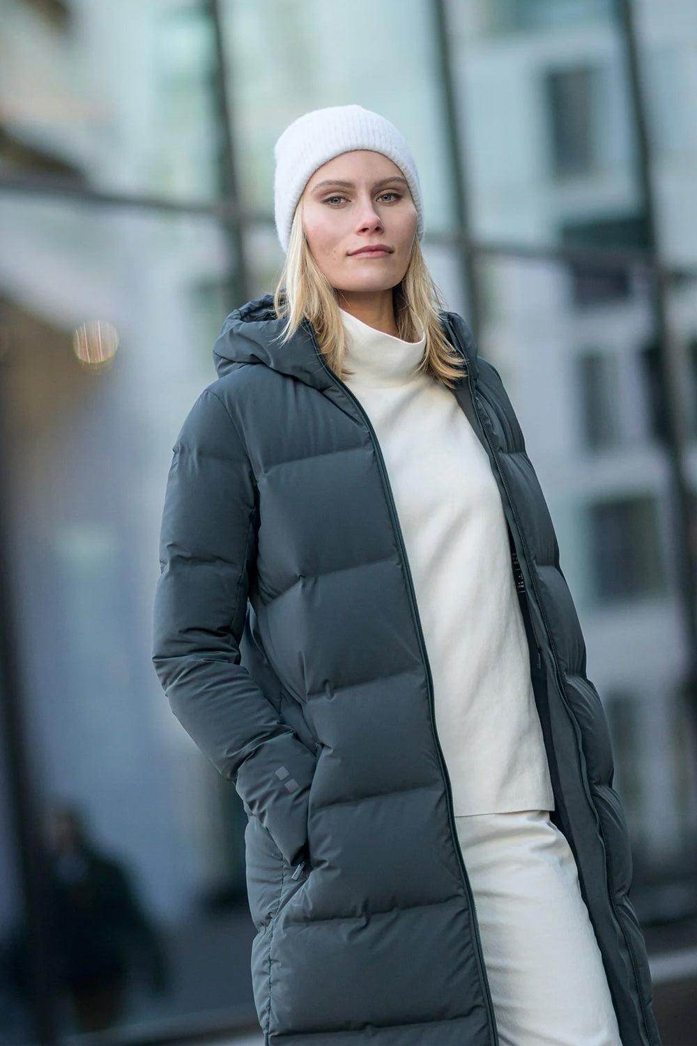 W Infinity Down Coat Night Olive