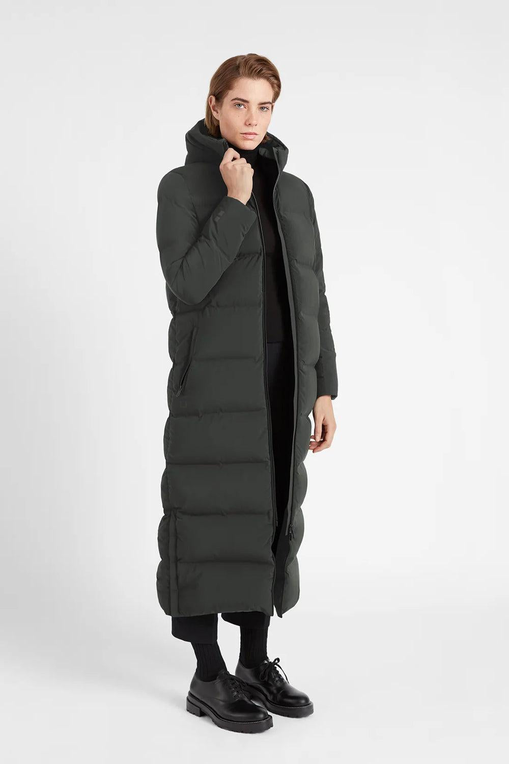 W Infinity Down Coat Night Olive