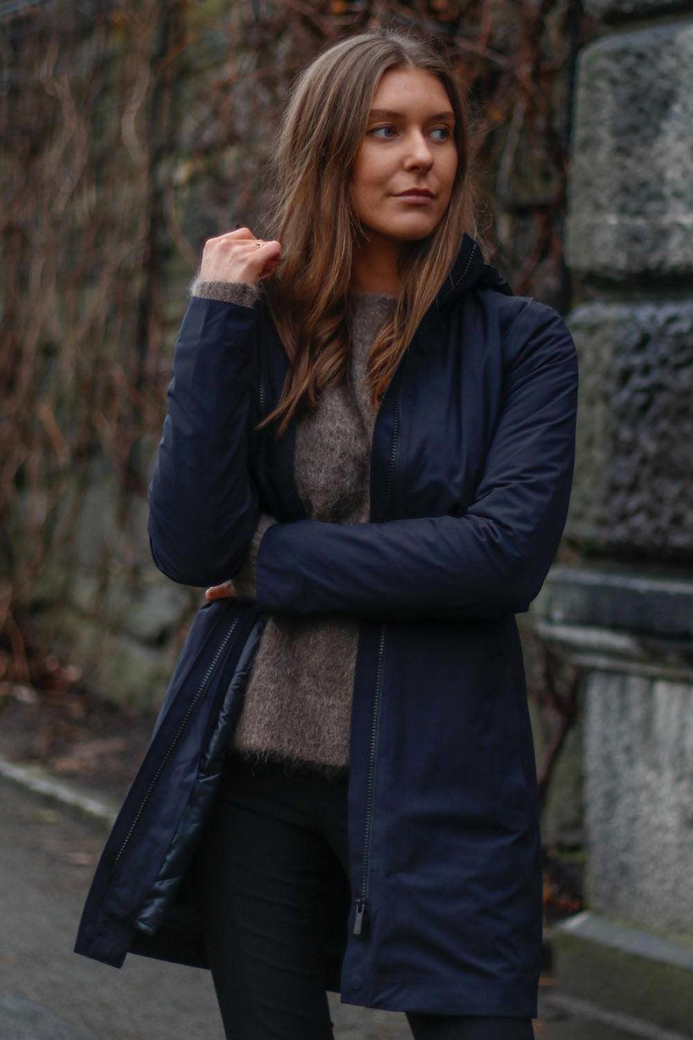 W Nova Coat Navy
