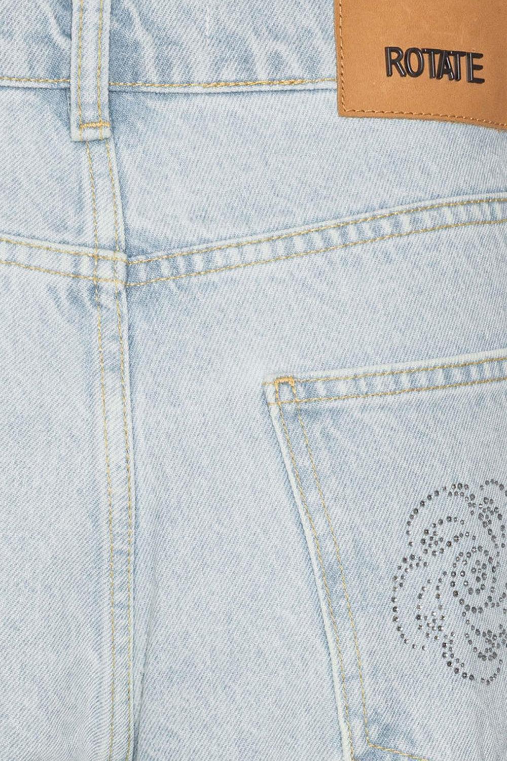 Washed Twill Stud Jeans Rotate
