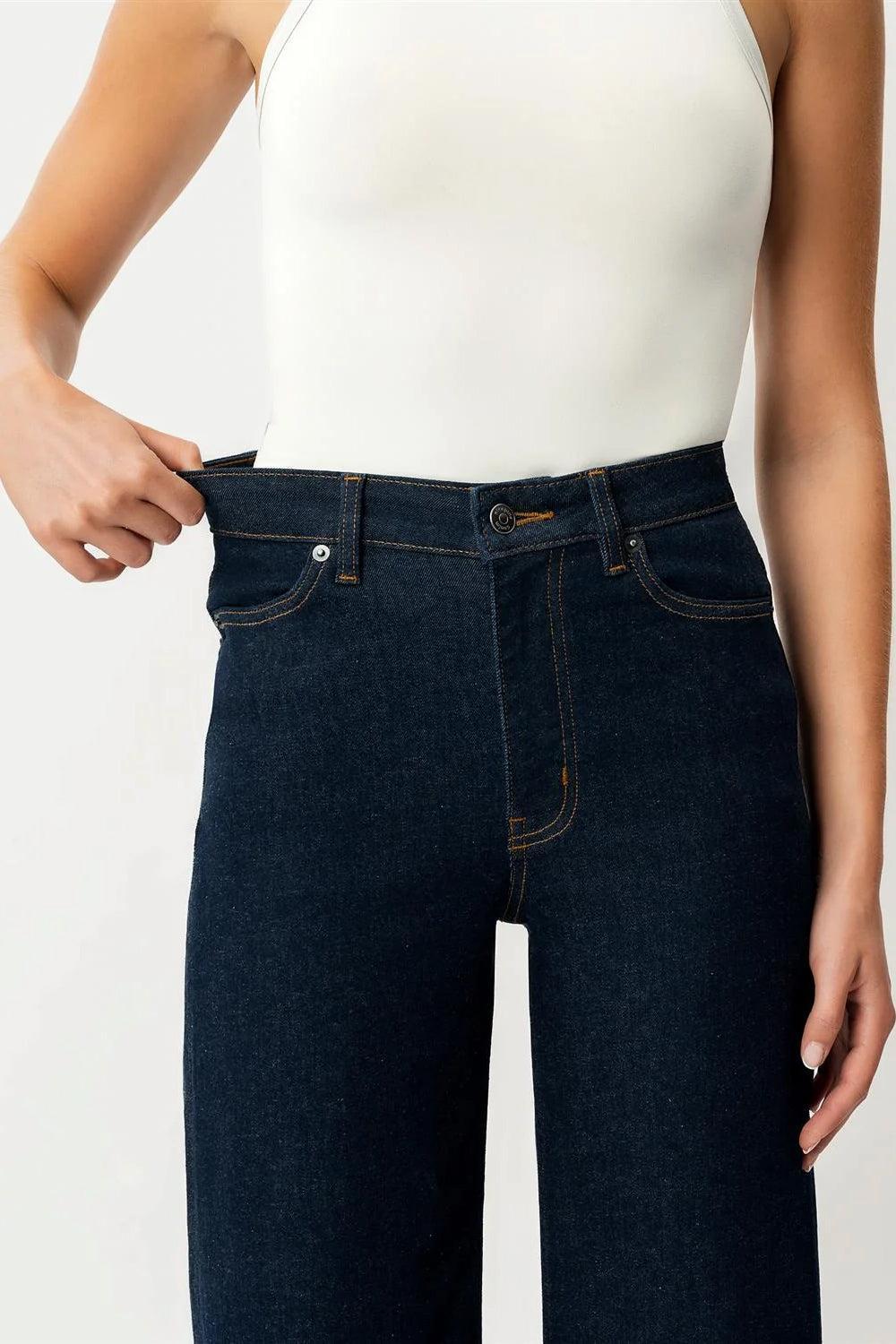 Wide ComfortDenim Jeans 32" Dark Blue