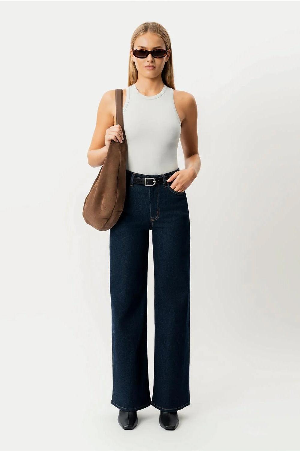 Wide ComfortDenim Jeans 32" Dark Blue