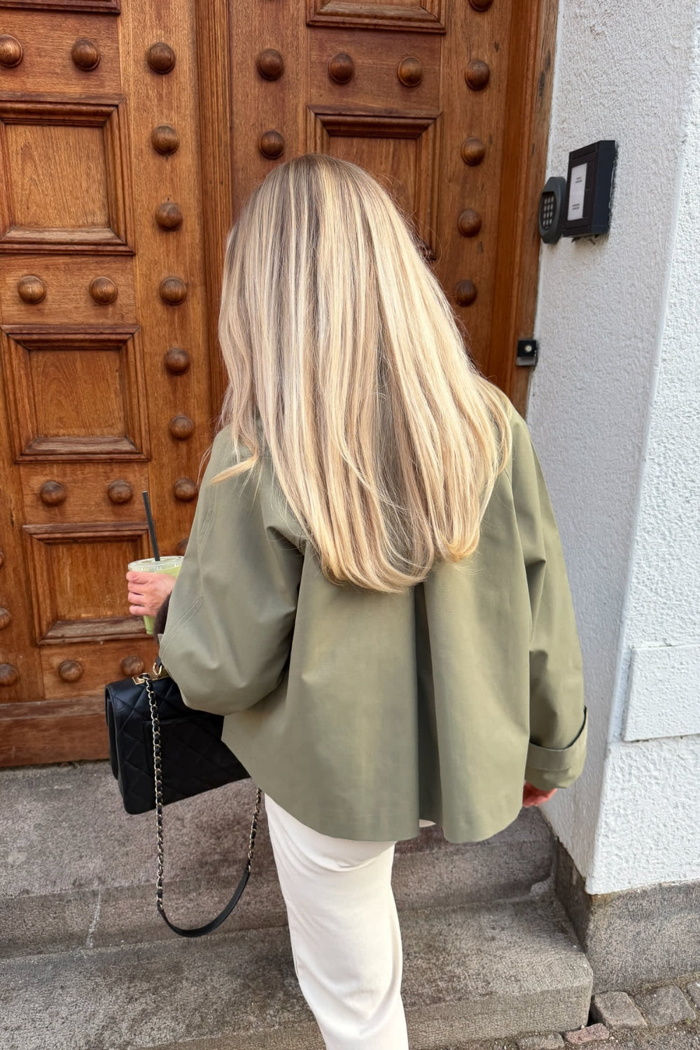 AvaIc Short Trenchcoat Dark Khaki