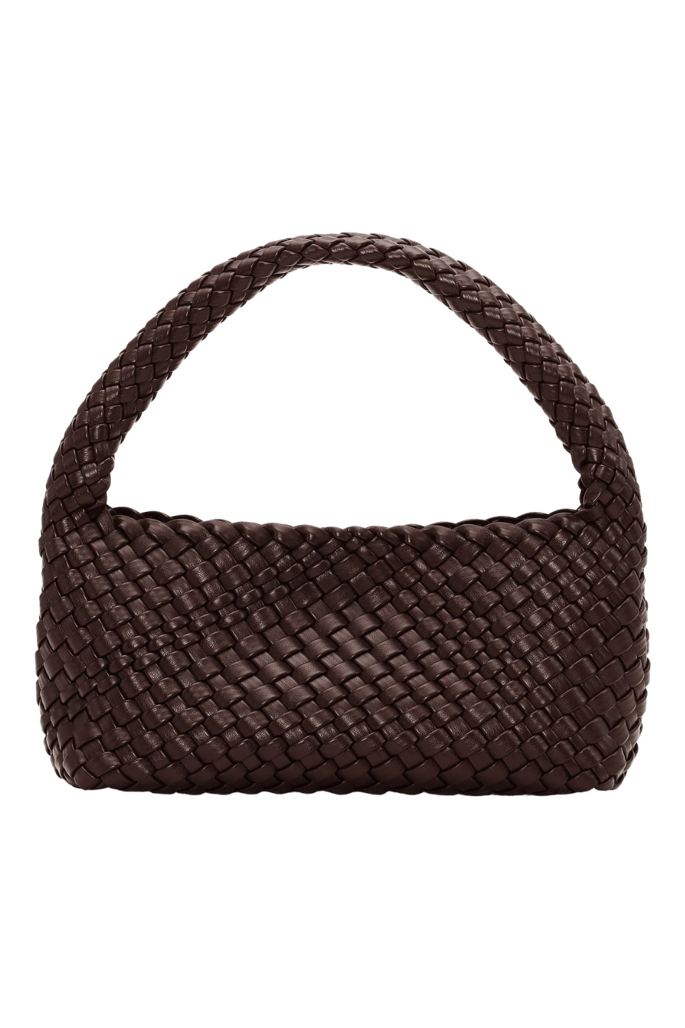 Woven Mini Bag Pouch Brown