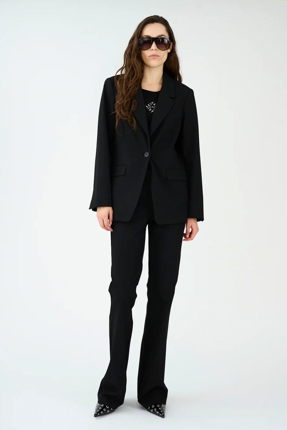 Andrea Flare Pant Black 32"