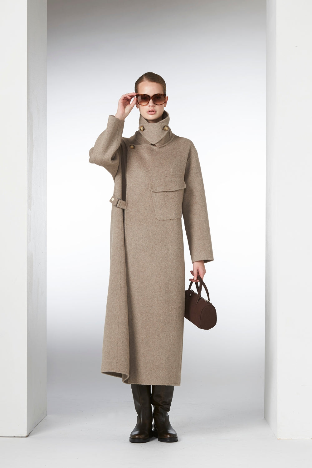 Aurora Wool Coat Sand Melange