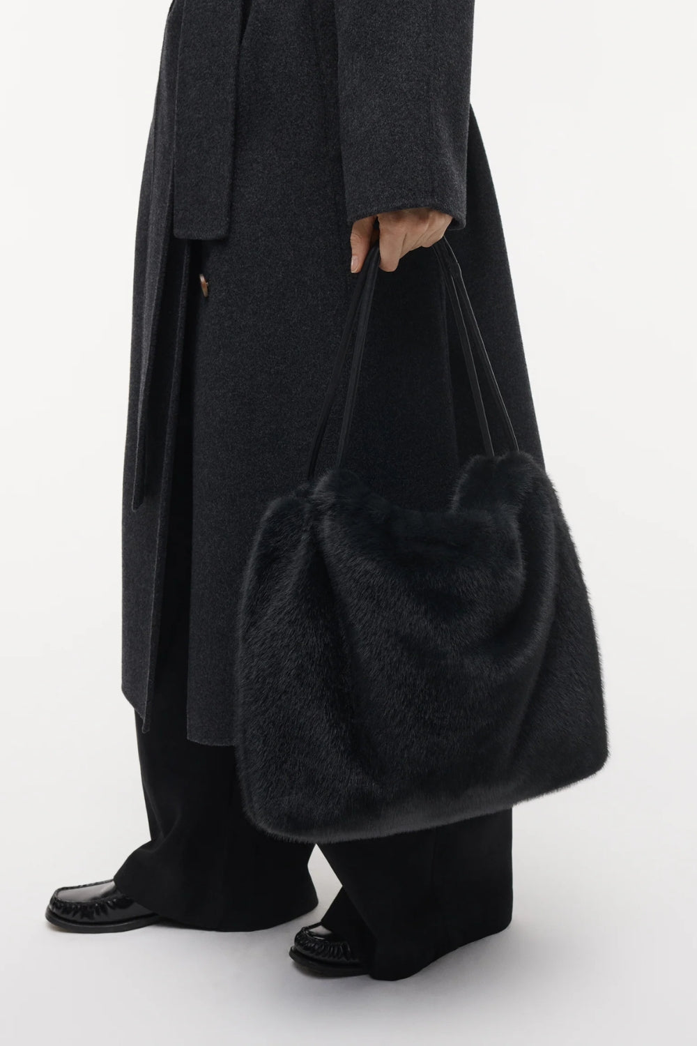 Alexi Faux Mink Dark Grey