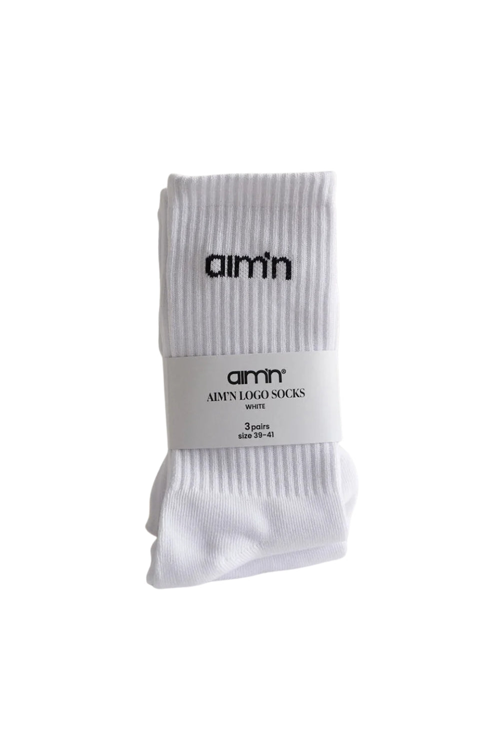 Logo Socks 3-Pack White