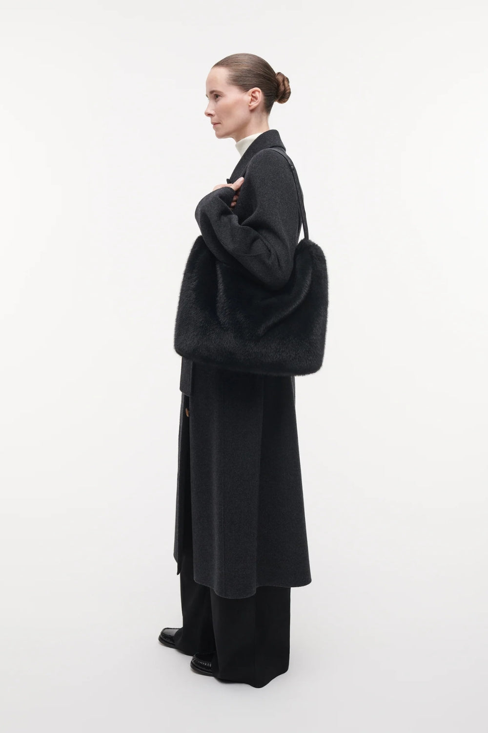 Alexi Faux Mink Dark Grey