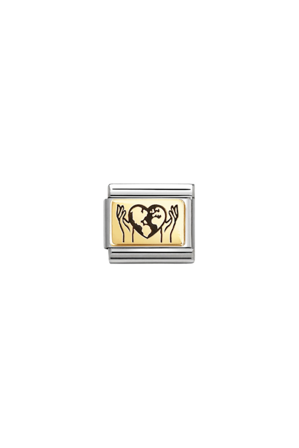 Plates 18K Gold Hand With Globe