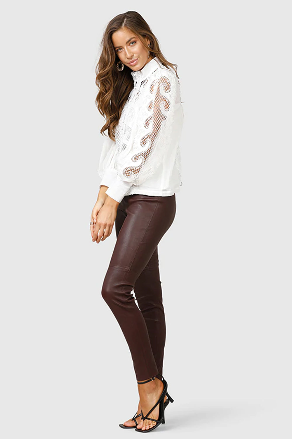 Victoriana Lace Blouse Ivory