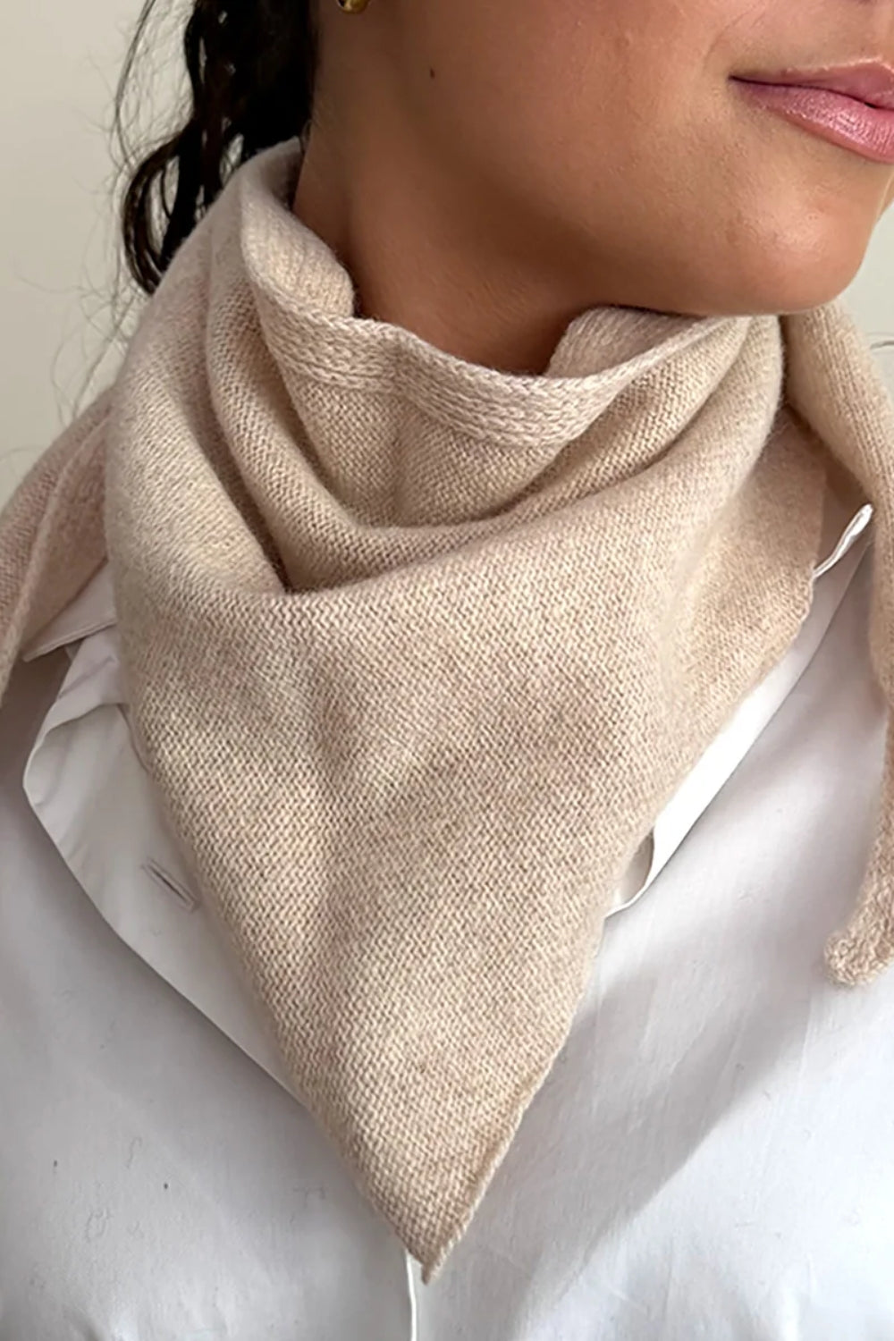 Trekantskjerf Beige