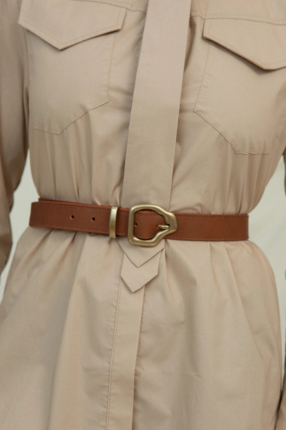 Ako Mini Belt Nutmeg Gold