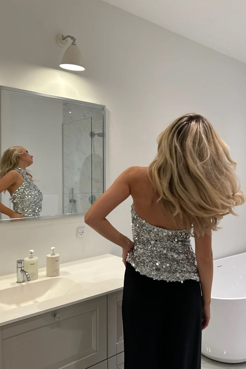 Emilyic Top - Silver Sequin