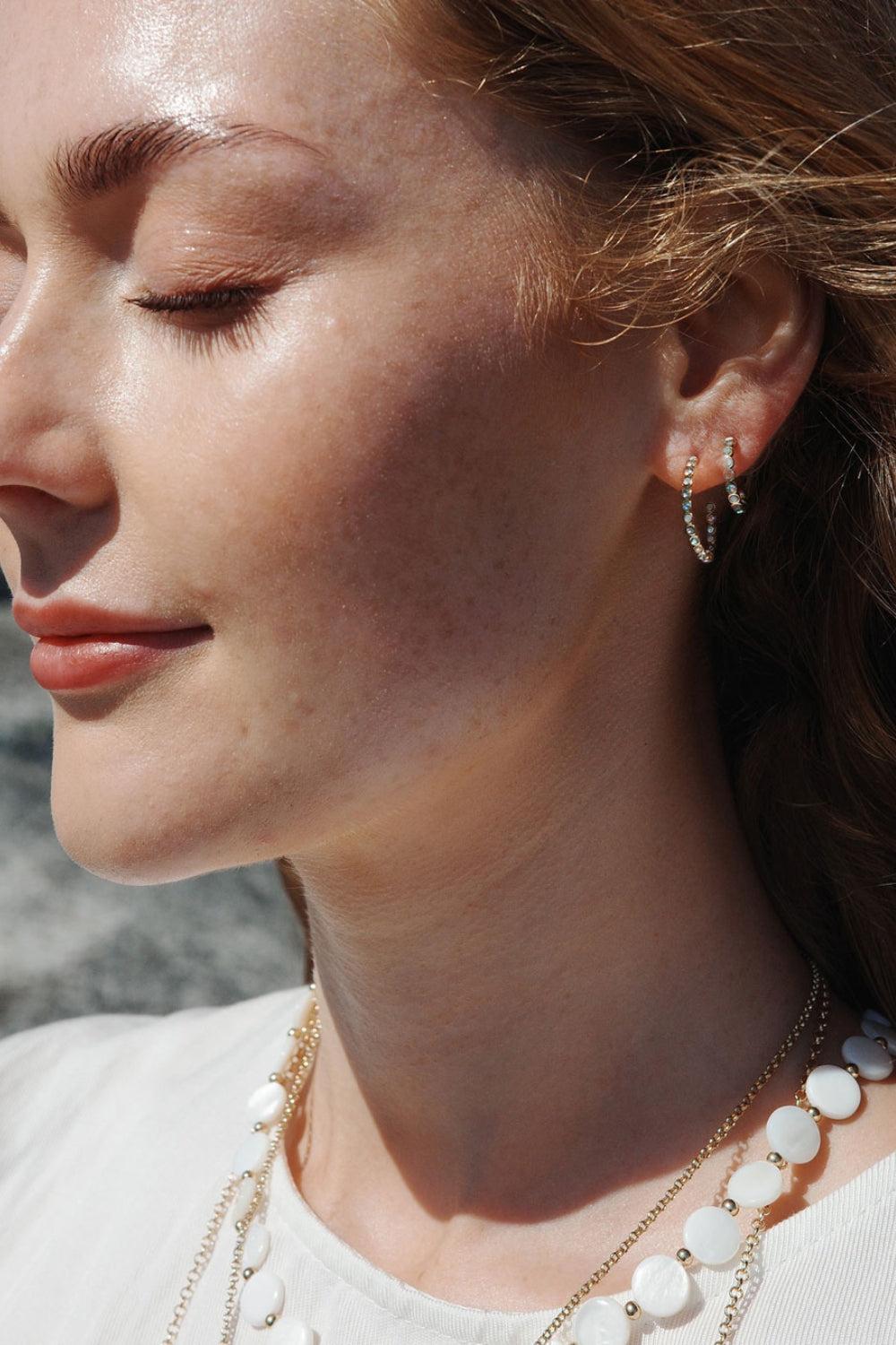 øredobb 20mm creole solstice gold