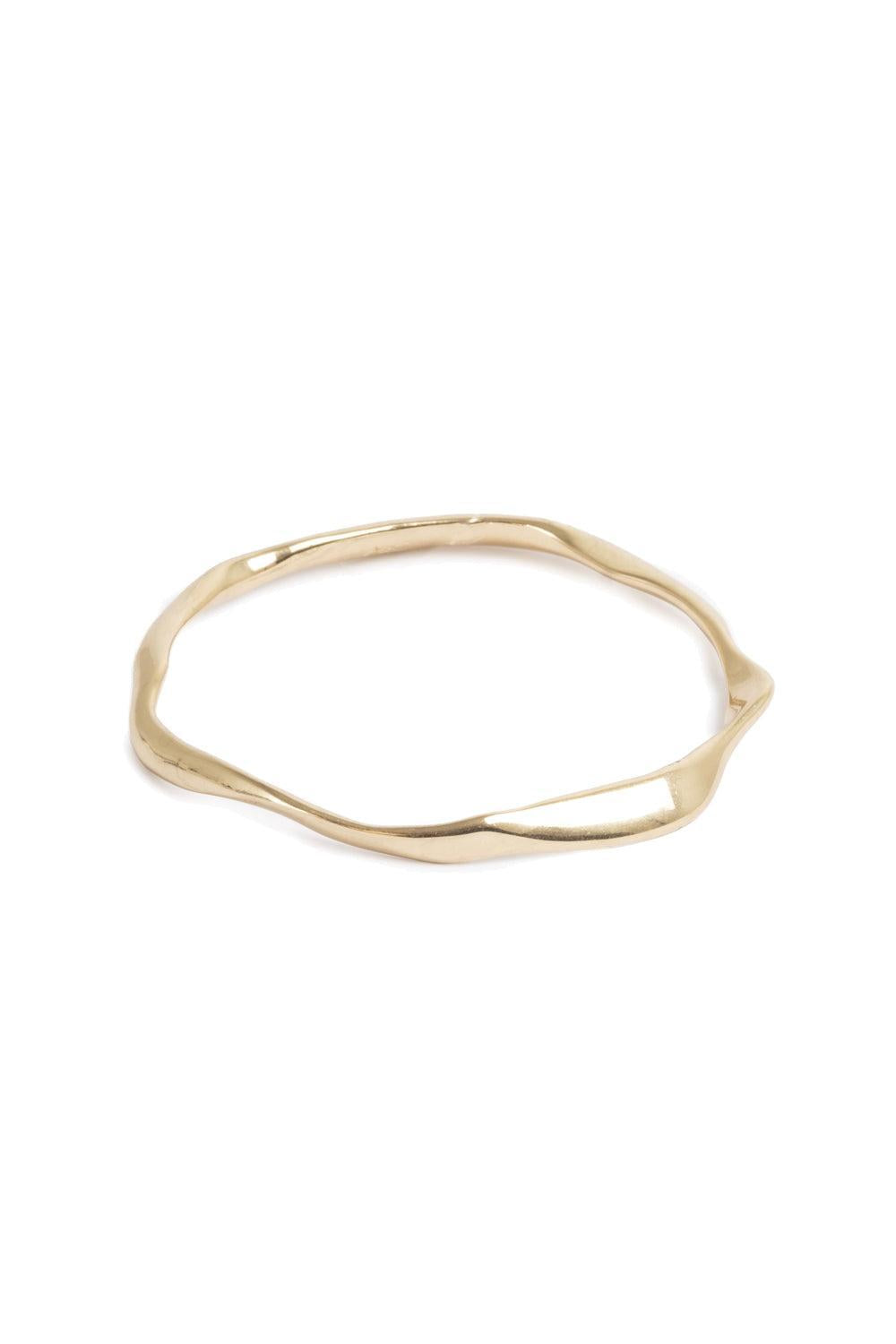 sculptured bracelet gold