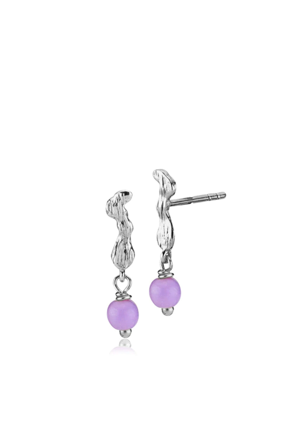 Laerke-Bentsen-x-Sistie-Earrings-Light-Purple-Silver