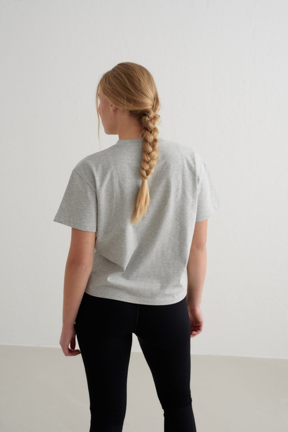 Varsity Boxy T-shirt Grey Melange