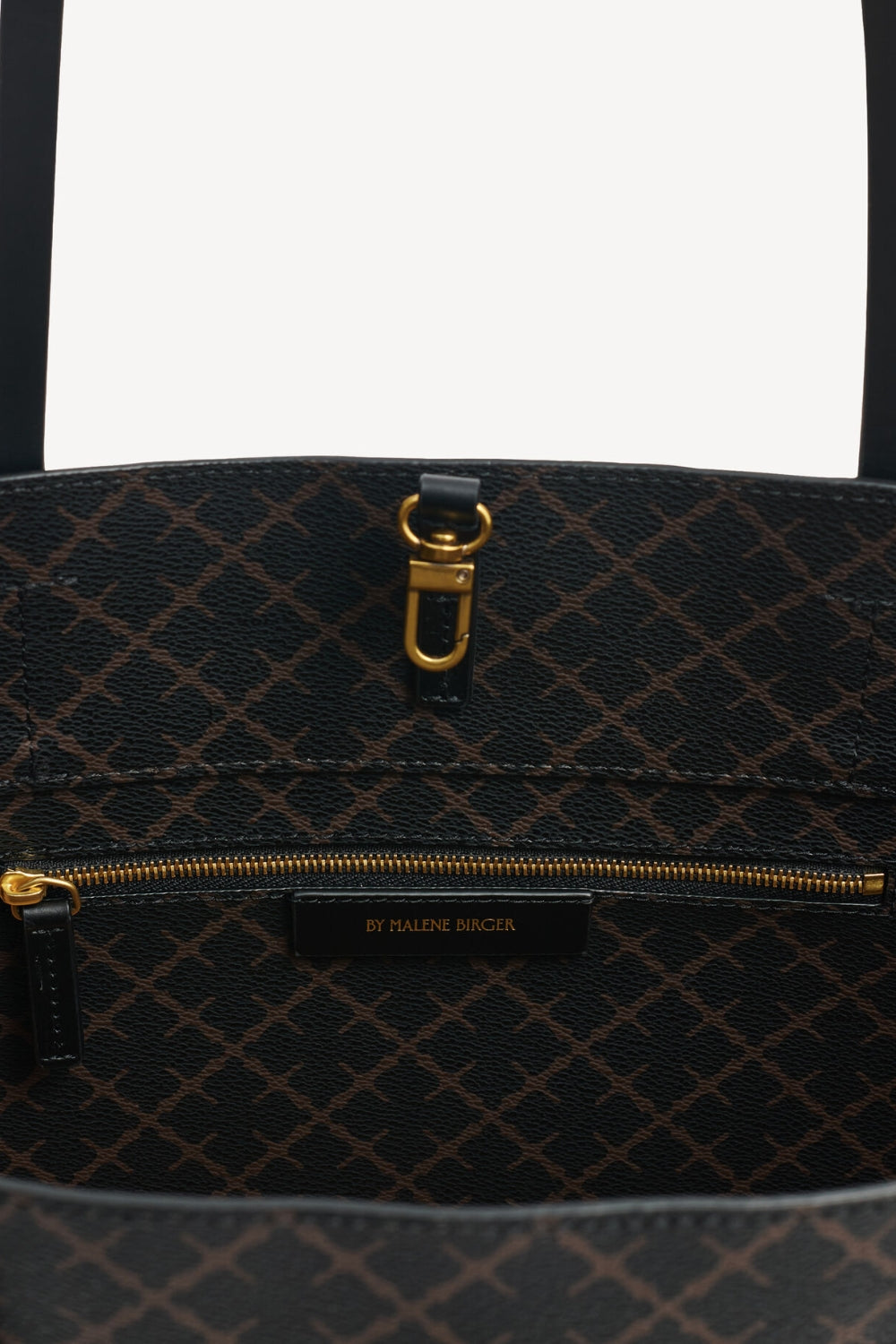 Abigail printed Tote Bag Dark Chocolate
