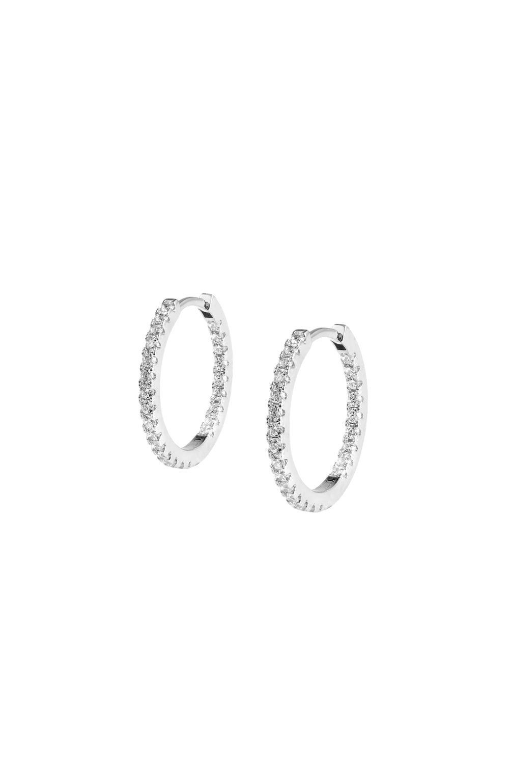 Eterno Hoops 15mm Silver