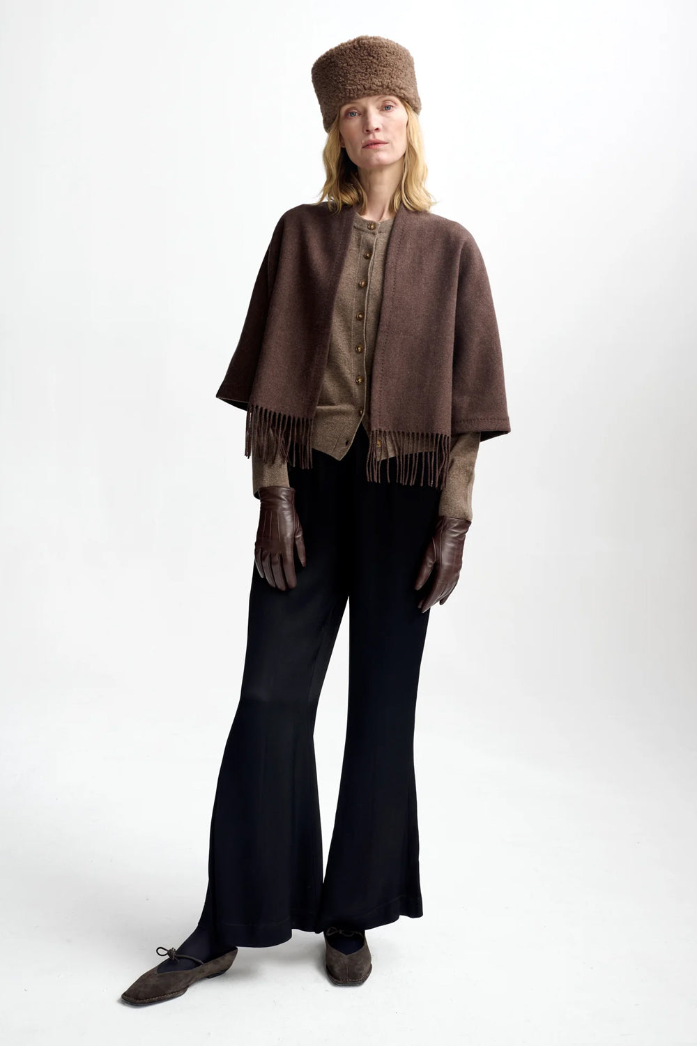 Keyla Lambswool Jacket Brown
