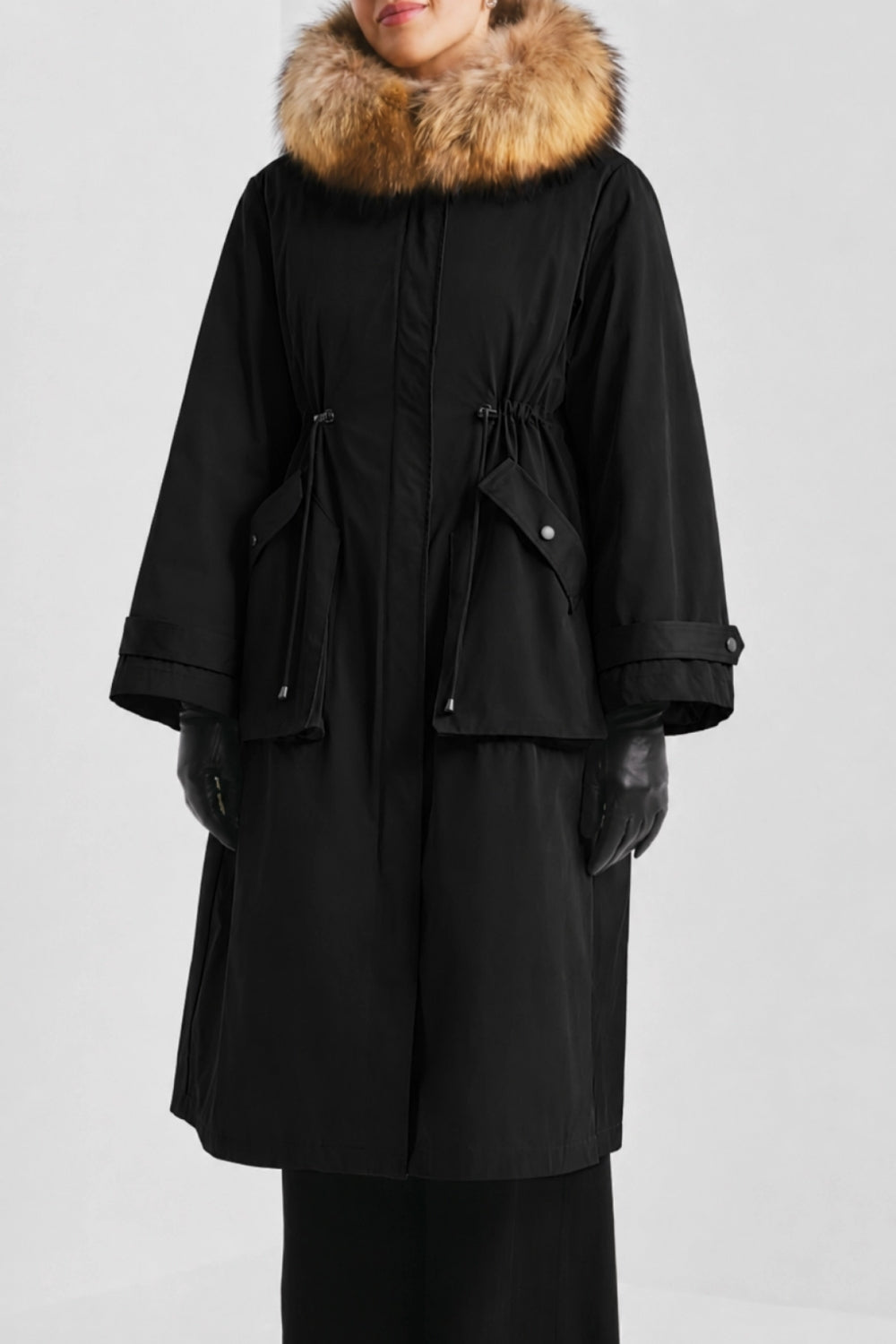 Padded Maxi Parka Black