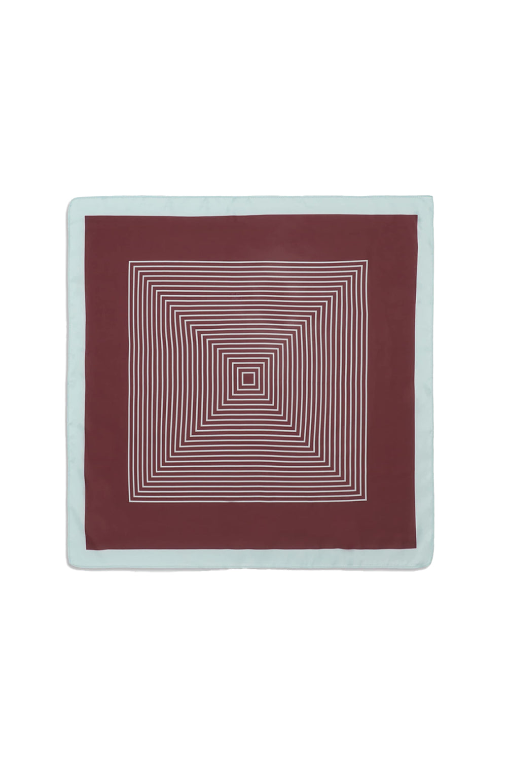 Classic Patterned Scarf White/Burgundy