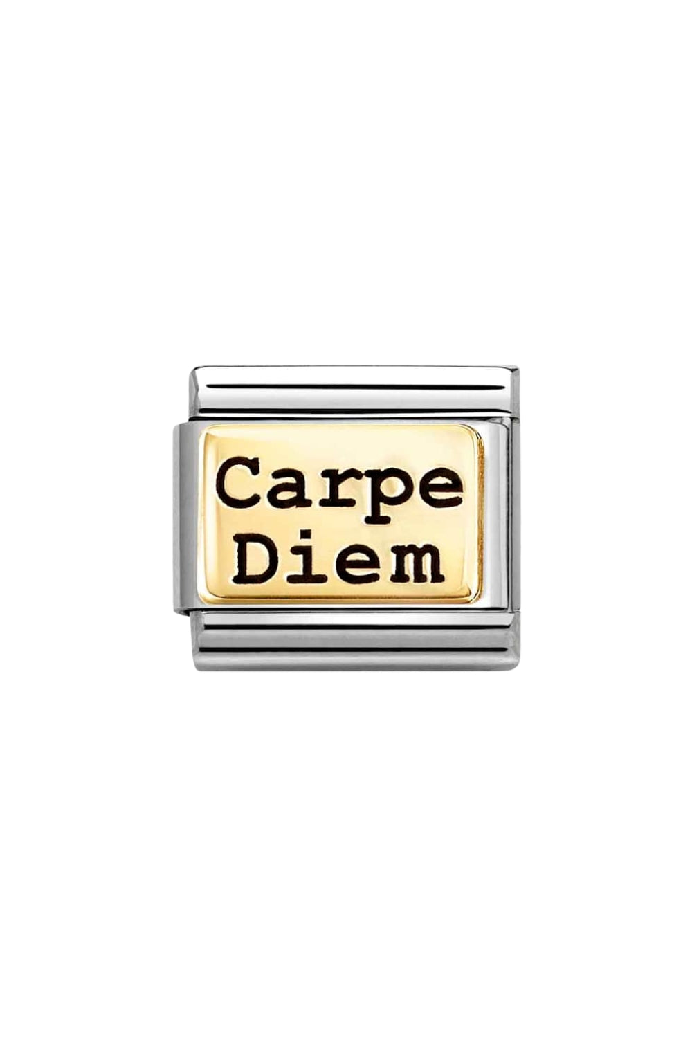 Composable classic plates 18k gold Carpe Diem