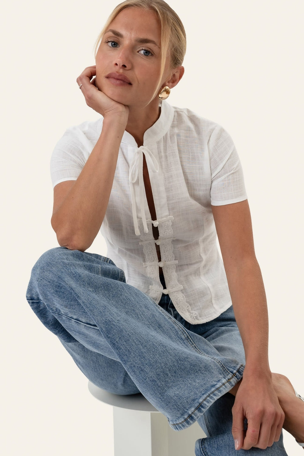 TyraIC Blouse White