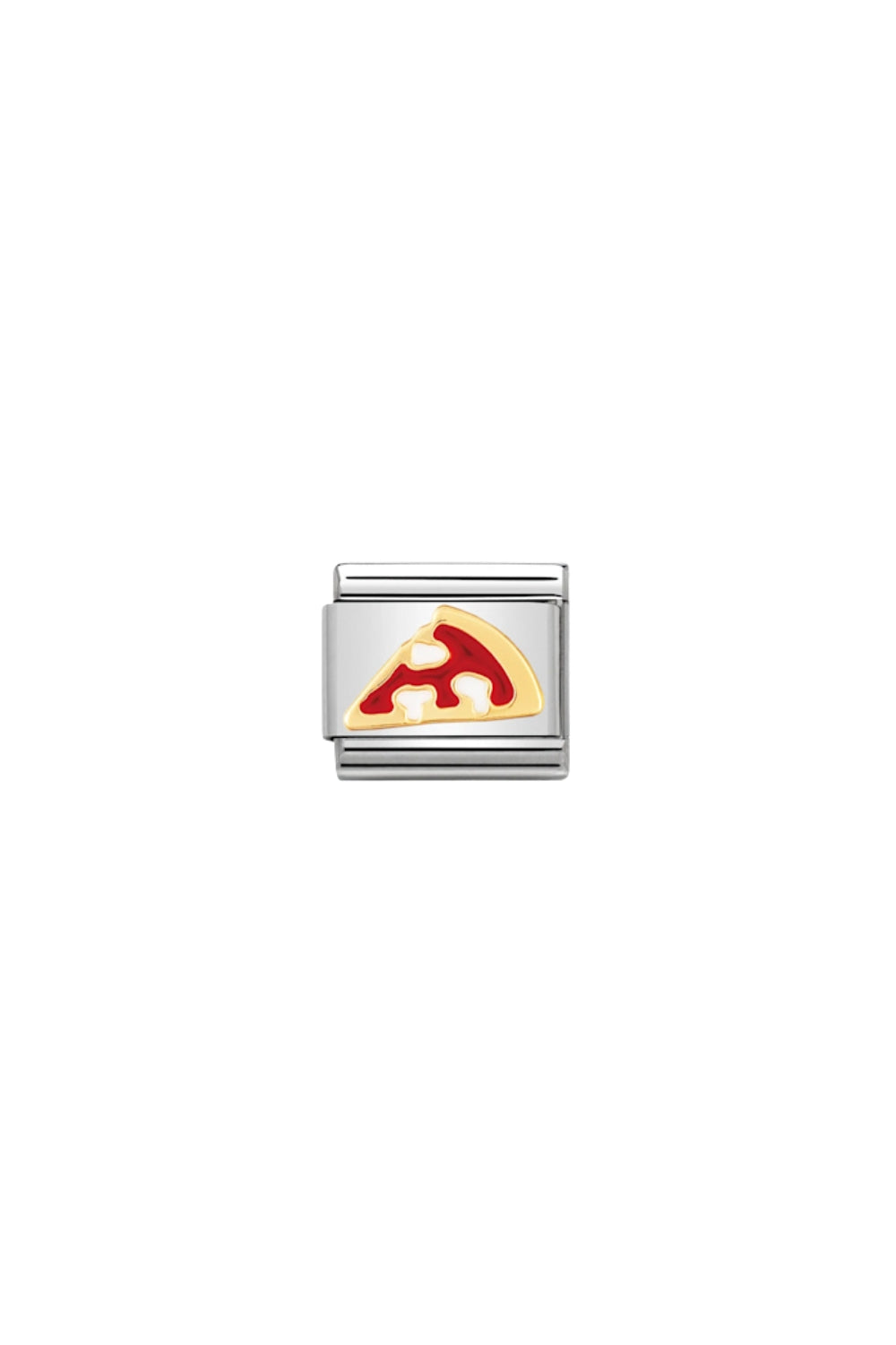 Symbols 18k Gold & enamel Gold Slice Of Pizza