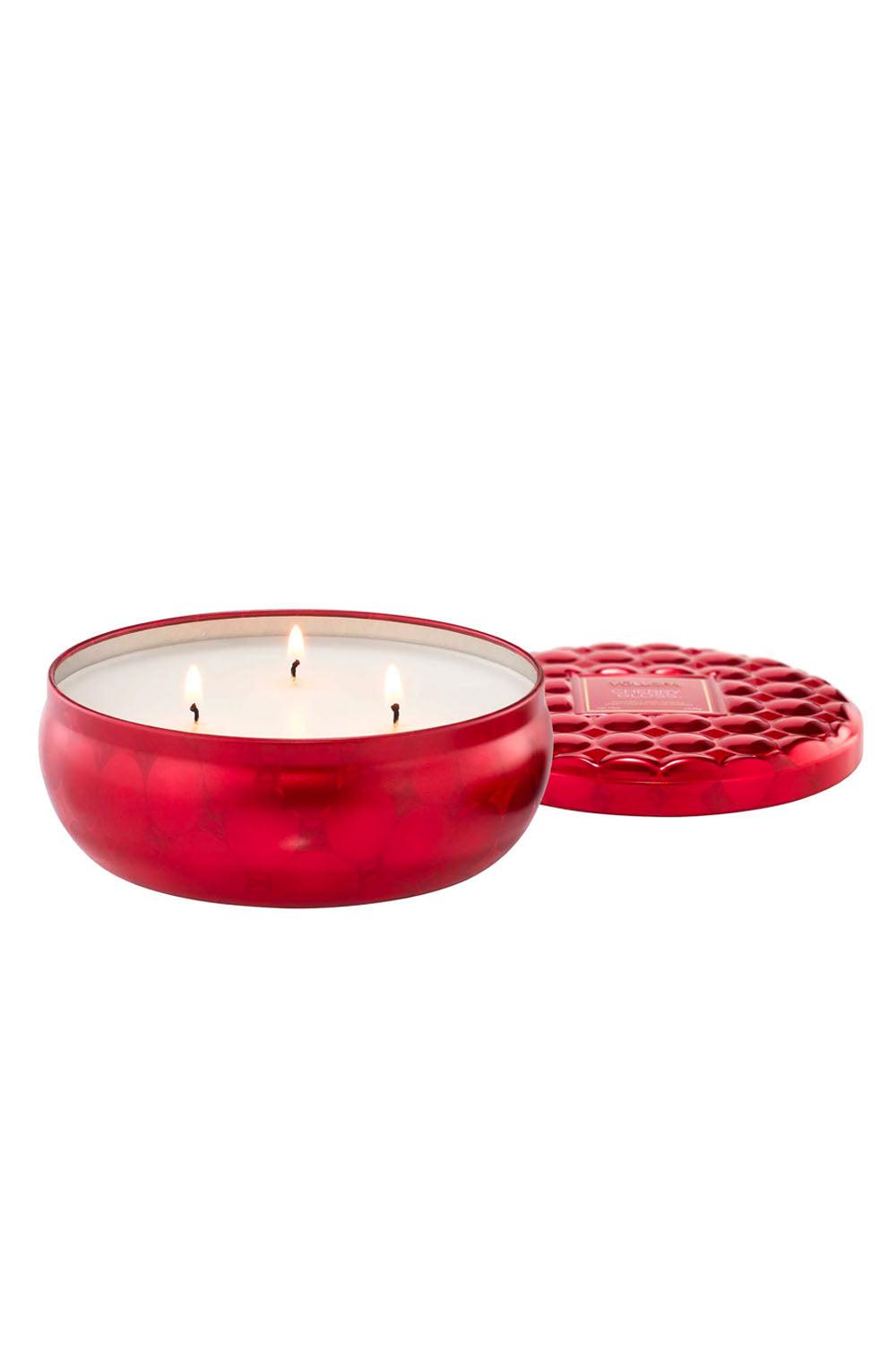 3 Wick Candle 340g Cherry Gloss