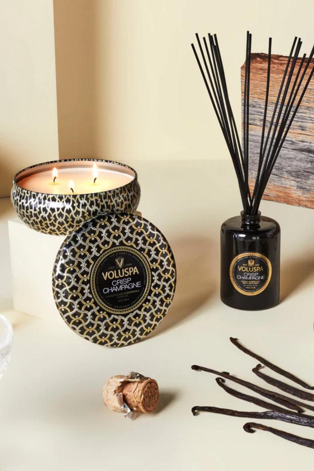 3 Wick Tin Candle Crisp Champagne 340g