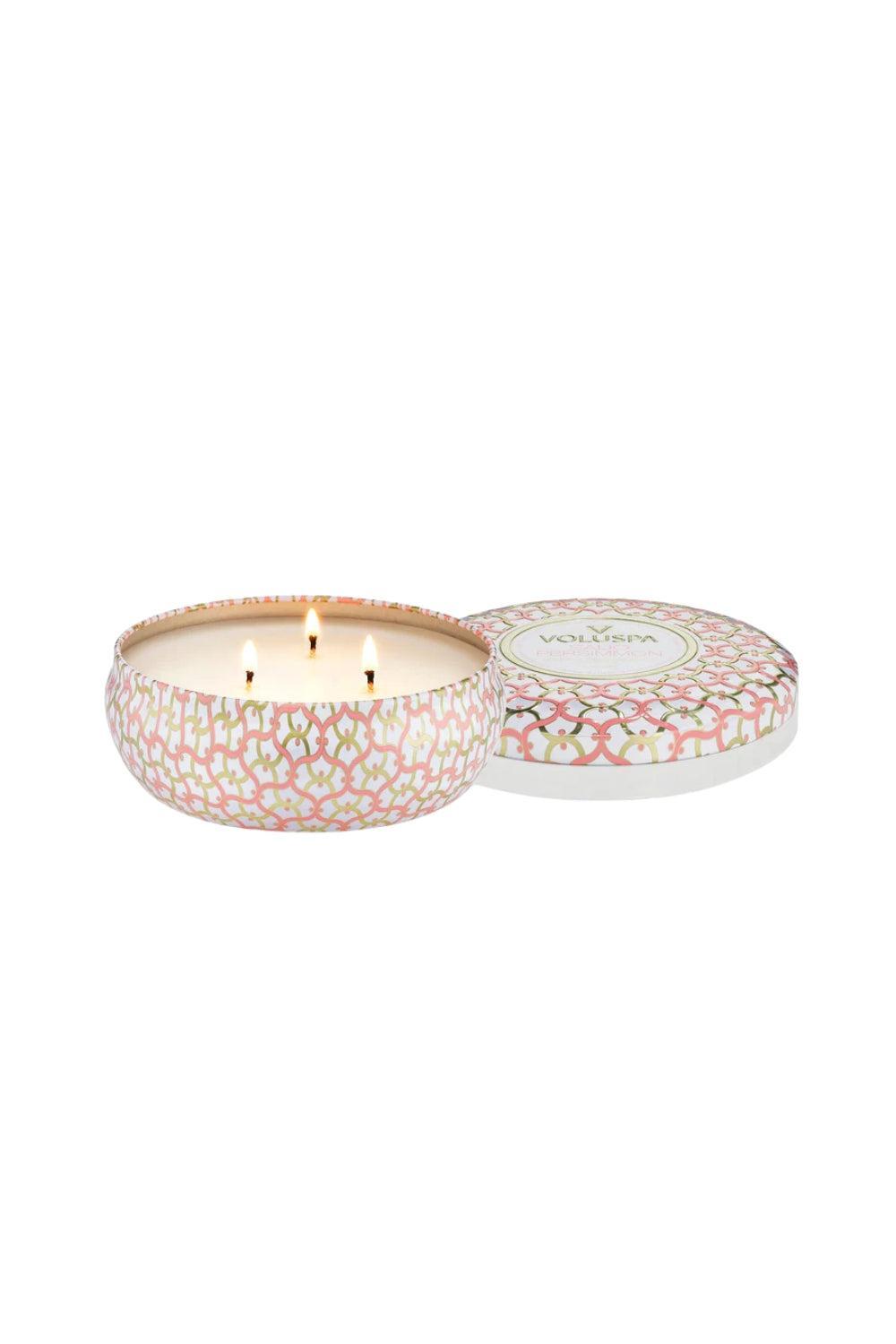3 Wick Tin Candle Saijo Persimmon