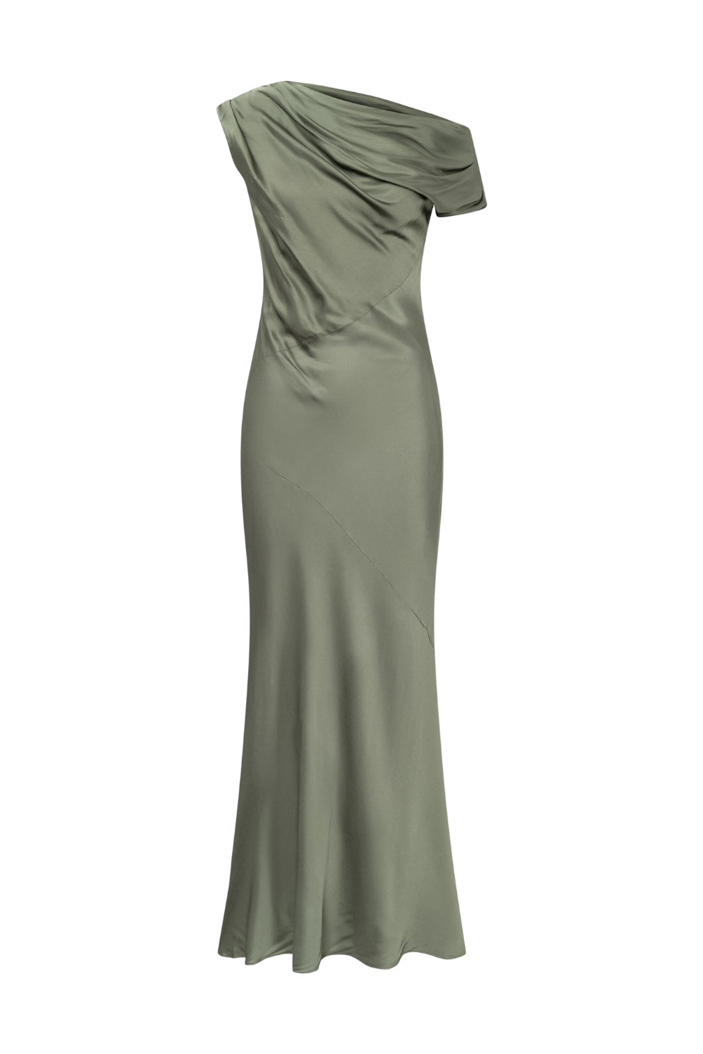 Vanessa Satin Dress Agave Green
