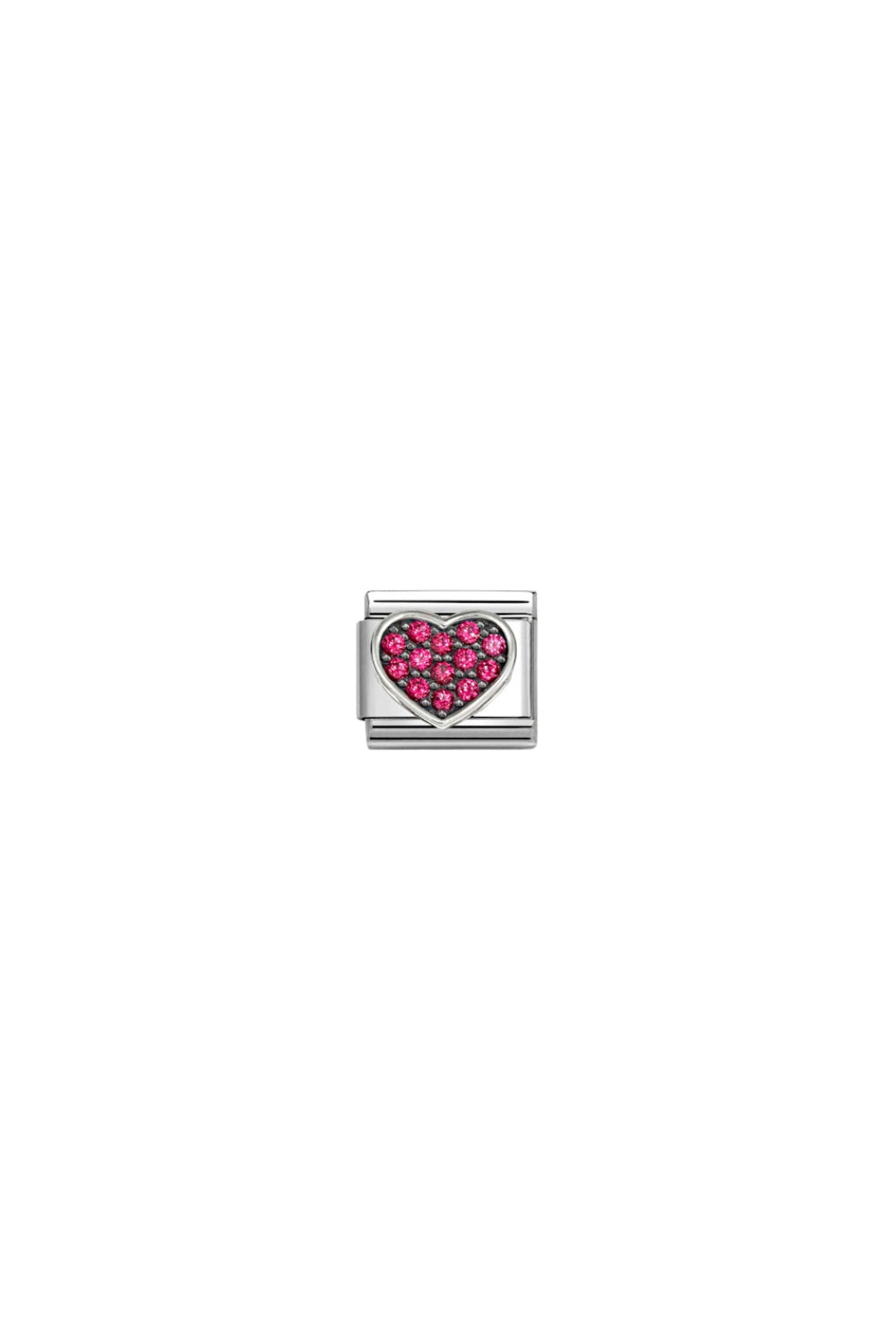 Symbols 925 Sterling Silver & CZ Rich Red Heart