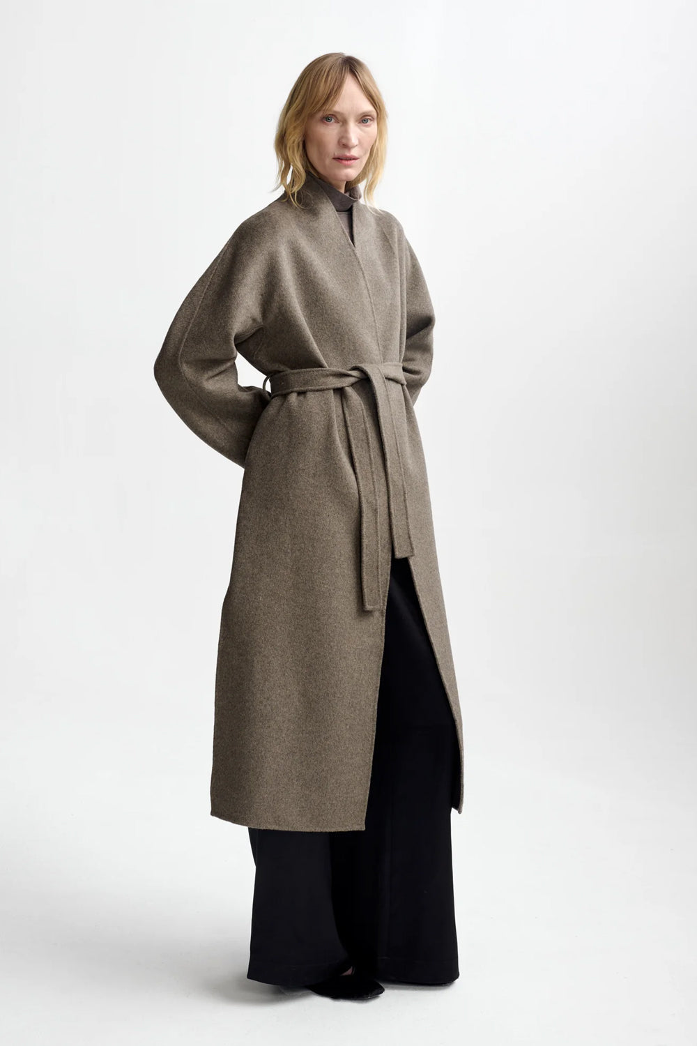 Petra Wool Coat Wood