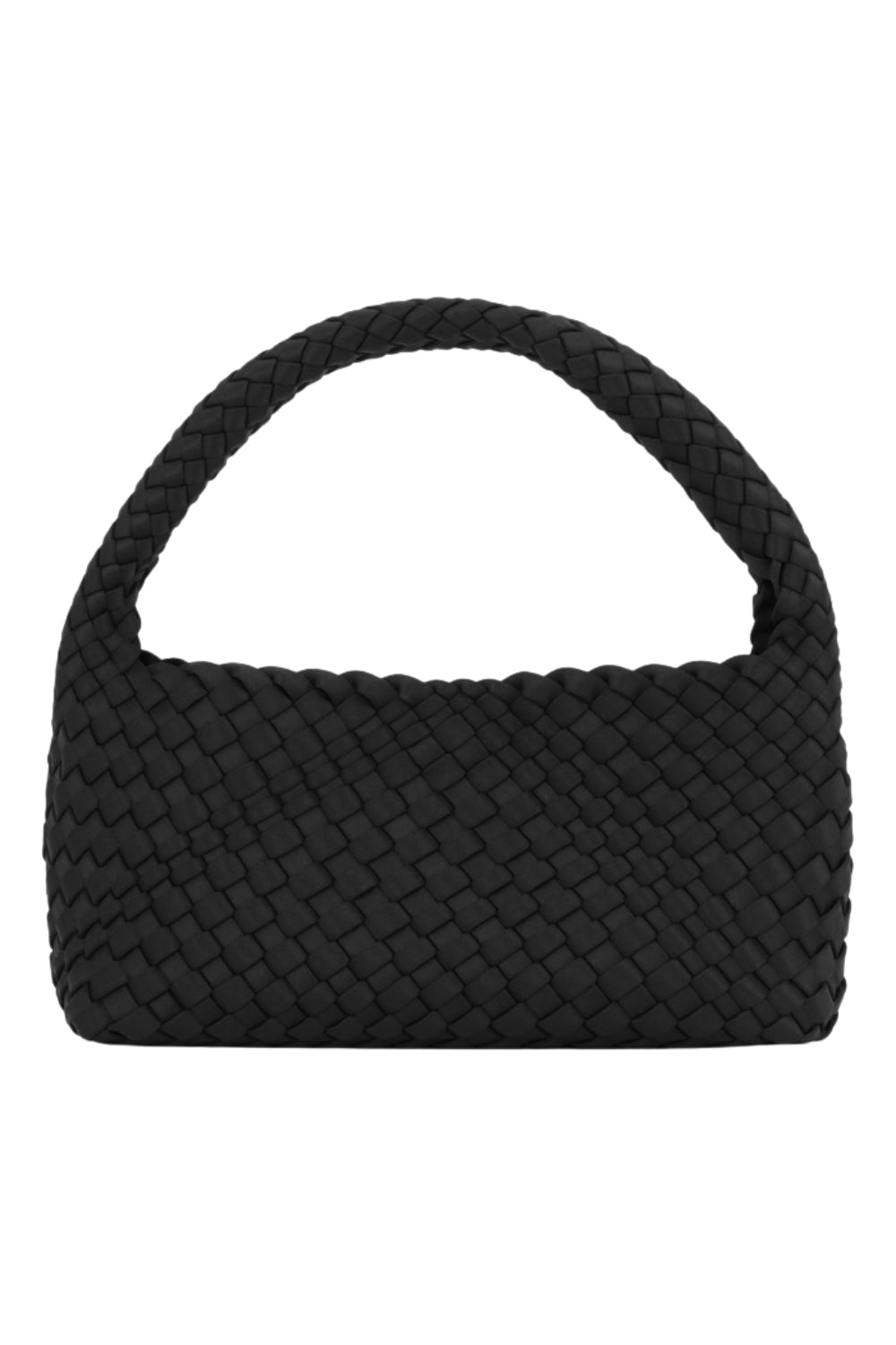 Woven Scuba Mini Bag With Pouch Black