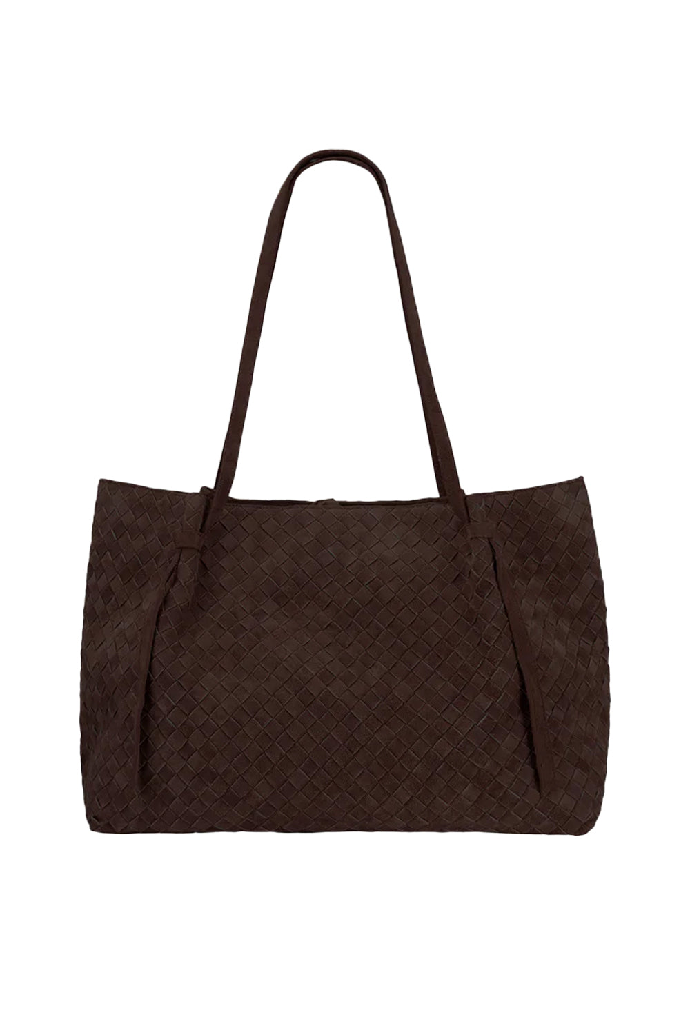 Liandra Gritty Woven Leather Oliven