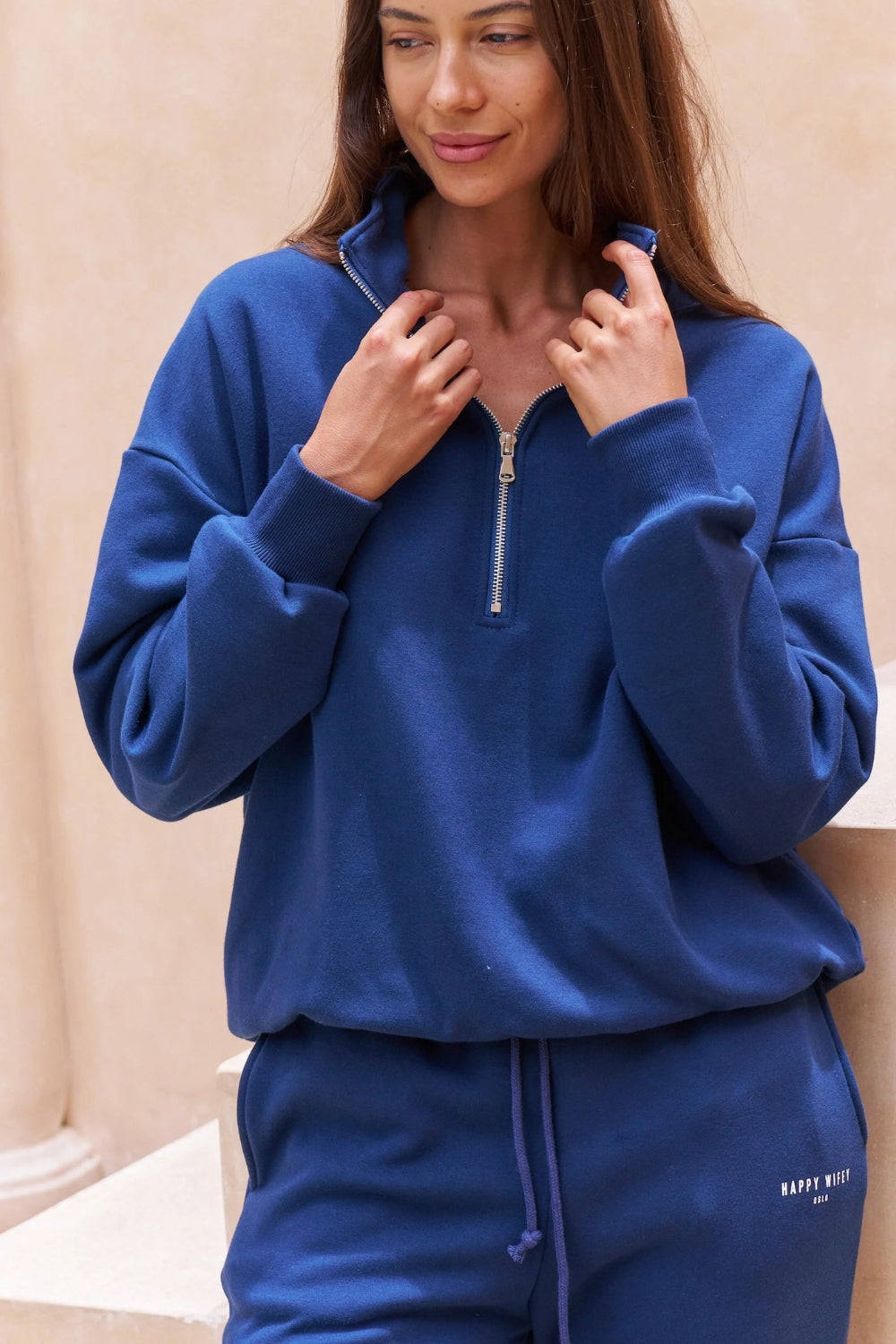 The Half Zip Sweatshirt Navy