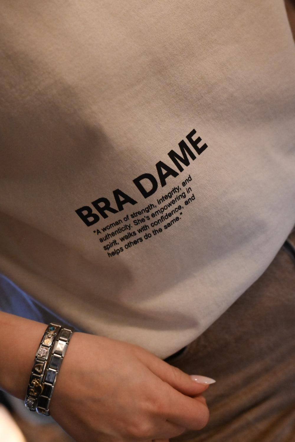 BRA DAME TEE Worn White
