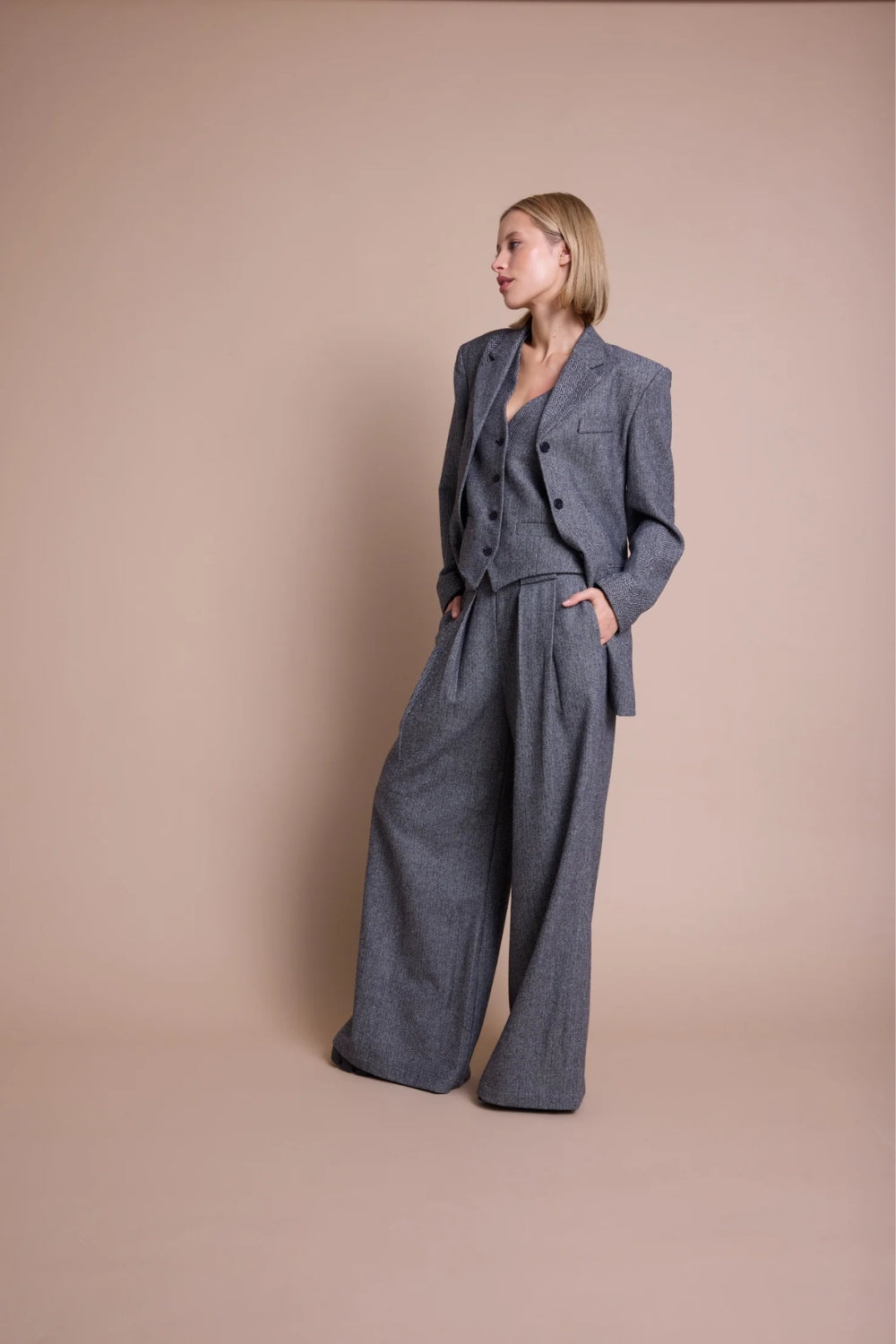 Mister Tweed Pants Black