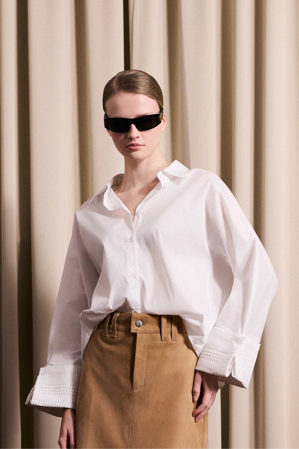 Atari Lace Shirt Bright White