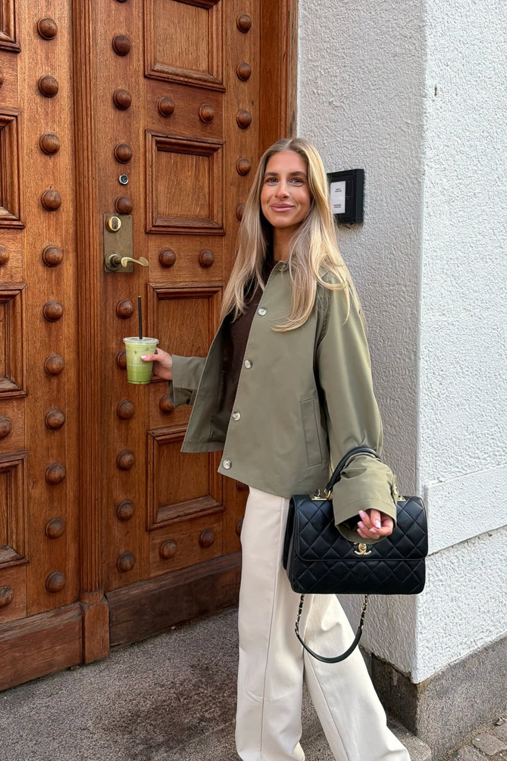 AvaIc Short Trenchcoat Dark Khaki