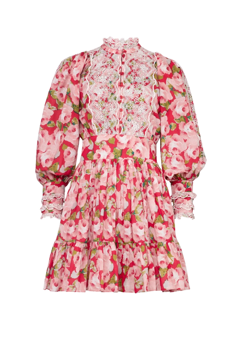 Cotton Slub Mini Dress Romance