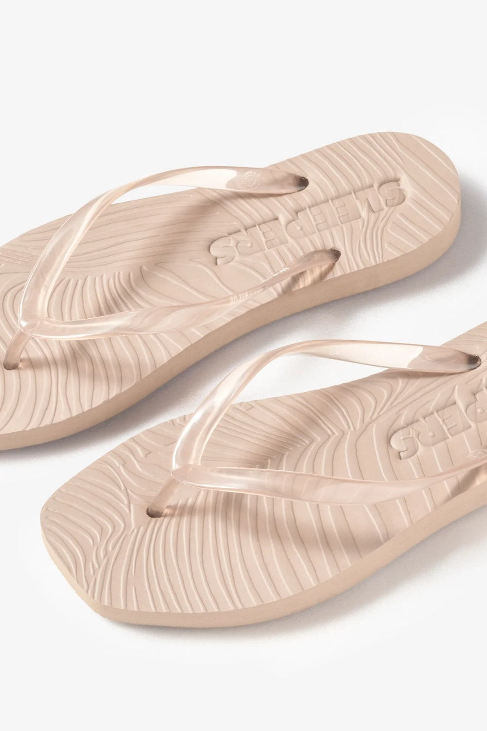 Tapered Flip Flop Eggnog Clear Trans