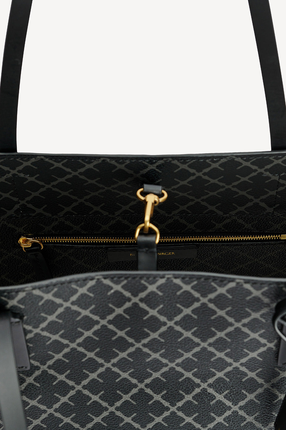 Abigail Printed Tote Bag Charcoal