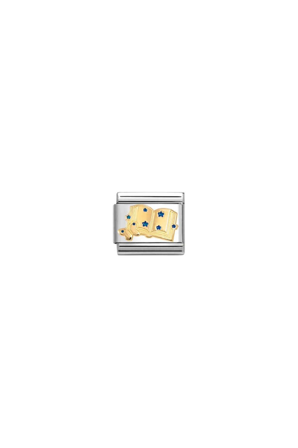 Symbols 18k Gold & Enamel Blue Book