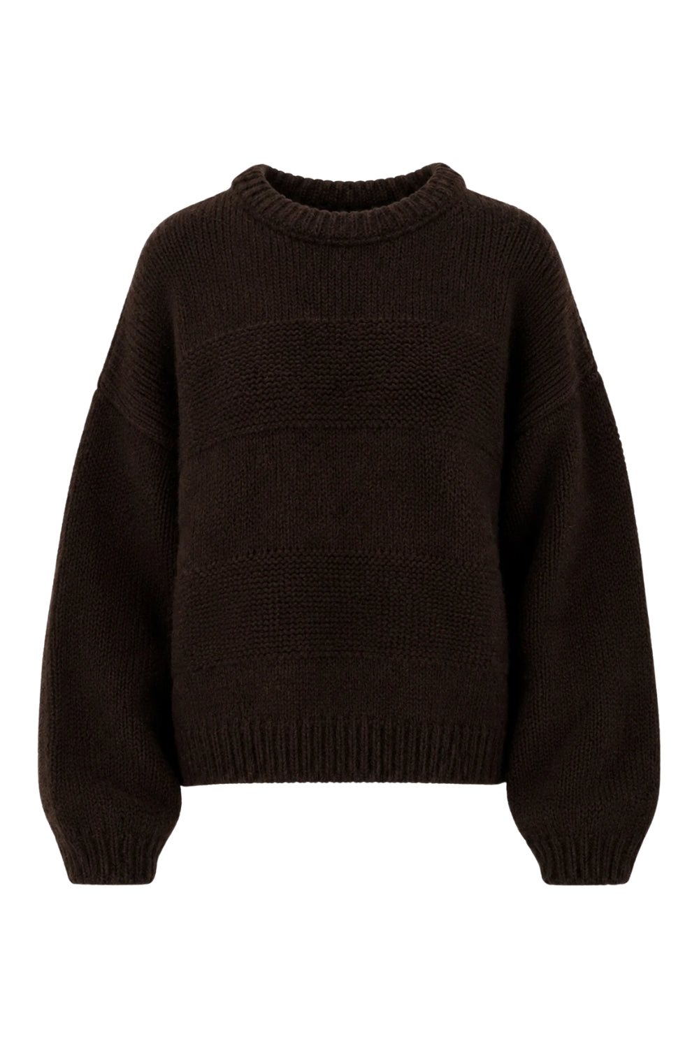 Chunky strikkegenser Brun