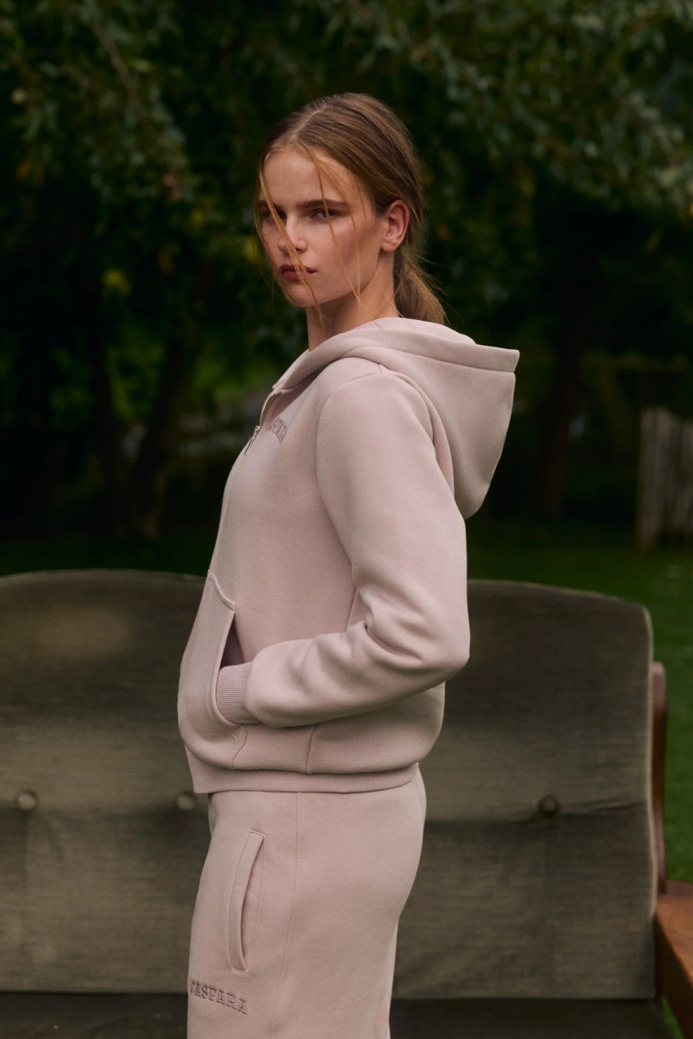 W. All-Star Zip Hoodie Dusty Pink